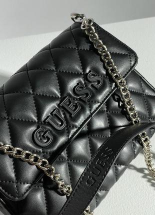 Сумка  guess posta bag black