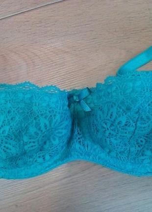 Бюстгальтер бирюзовый 75а