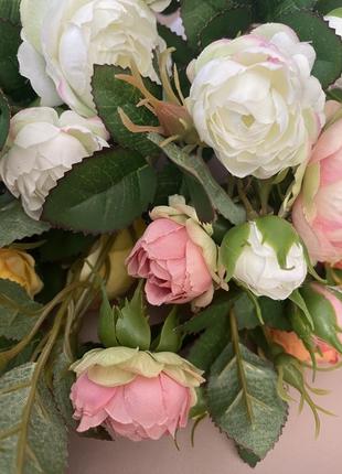 Гілочки штучних троянд, штучні троянди, штучні квіти6 фото