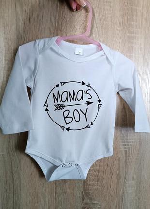 Бодик длинный рукав 68-70см.