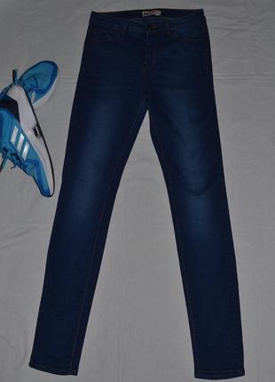 Трендовые женские темно-синие джинсы-скинни бренда  super skinny