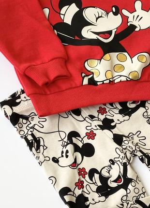 Красивый нарядный костюм свитшот леггинсы mickey disney george3 фото