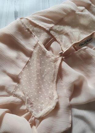 Нежная прозрачная женская блуза с сеточкой6 фото