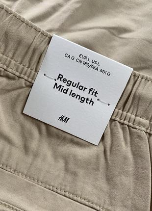 Новые мужские шорты от hm 100% хлопок regular fit3 фото