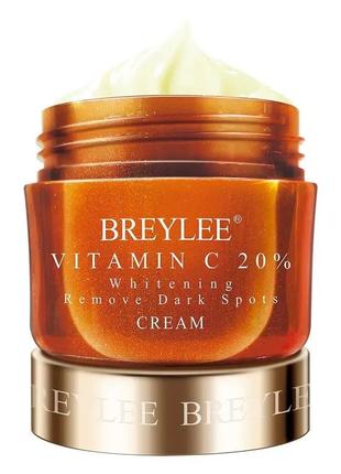 Отбеливающий крем от темных кругов под глазами с витамином c breylee vitamin c whitening eye cream