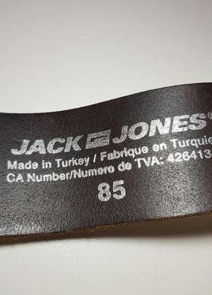 Ремень кожаный jack&jones, в хорошем сост.4 фото