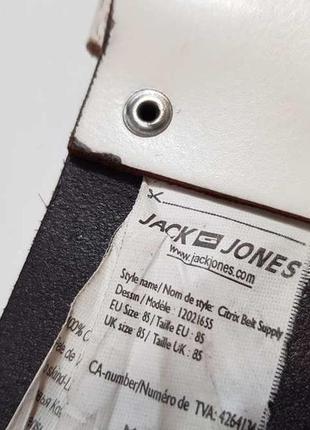 Ремень кожаный jack&jones, в хорошем сост.5 фото