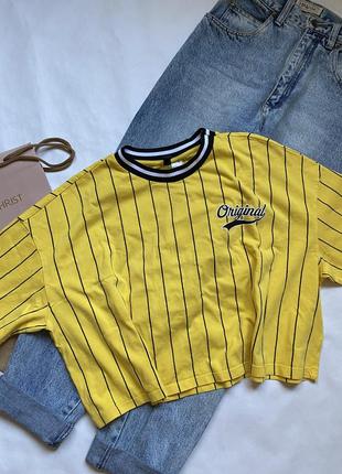 Стильная футболка оверсвйз h&m.