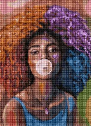 Алмазная мозаика на деревянном подрамнике 40х50 "в стиле хуба-буба" dbs1039