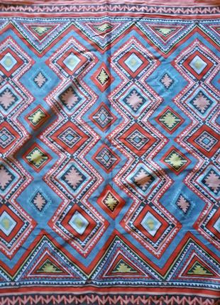 Коттоновый платок , этно- принт1 фото