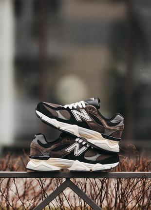 🍀🍁new balance 9060 black white brown🍁🌼кроссовки мужские 1950 баланс, кроссовки мужественный Сендер баланс