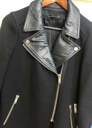 Zara woman пальто демисезонное