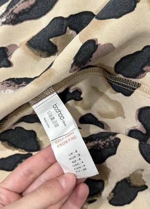 Леопардовая юбка на запах юбка3 фото