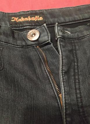 Женские джинсы - бриджи на флисе7 фото