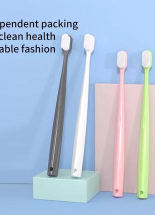 Для взрослых и детей  ,беременных женщин, мужчин, семейная, мягкая зубная щетка с защитой от кровотечения