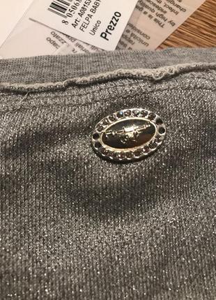 Стильна срібляста кофта зі стразами на дівчинку 4-5 років