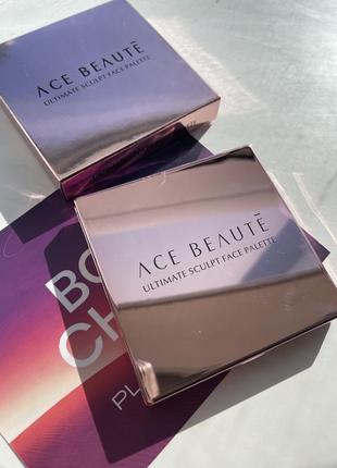 Палетка для контурінгу обличчя ace beauté ultimate sculpt face palette (limited edition)3 фото