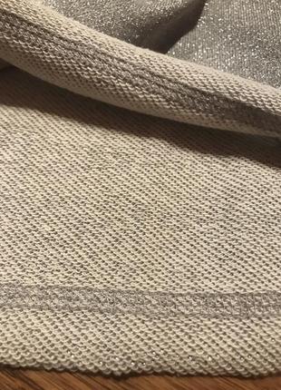 Стильна срібляста кофта зі стразами на дівчинку 4-5 років