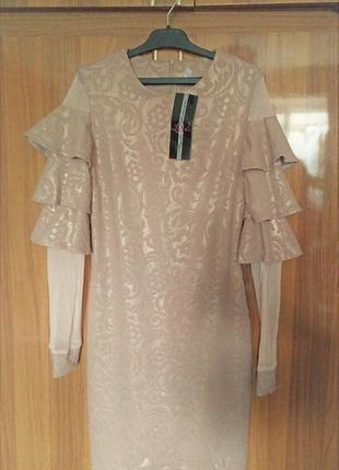 Платье сандра золотое 2