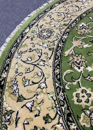 Круглый ковер фаравахар летний сад 148х148 см шерсть и шелк ручная работа