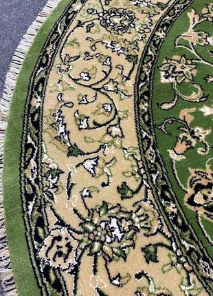 Круглый ковер фаравахар летний сад 148х148 см шерсть и шелк ручная работа