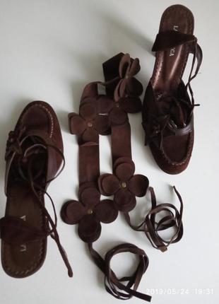 Туфлі/пояс комплект шкіра-замша,розмір 40,lady unico