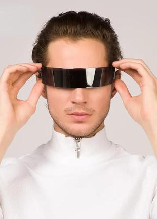 Крутые футуристические очки чёрные