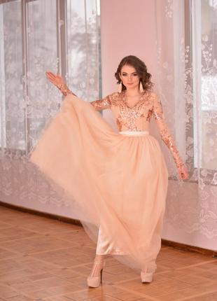 ❤️👗пишна вечірня випускна весільна👰 сукня-трансформер 2в1🔥 свадебное платье✨5 фото