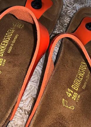 Вьетнамки birkenstock (made in germany) ортопедические на корковой подошве шлепанцы, оригинал6 фото