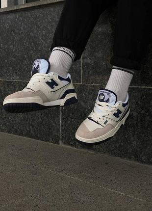 Кроссовки new balance 550 navy blue