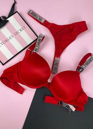 Люксовий комплект зі стрази victoria’s secret 34в+с