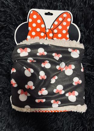 Флисовый снуд хомут на шерпе с минни маус disney minnie mouse.