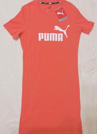 Облегающее платье-футболка essentials puma5 фото