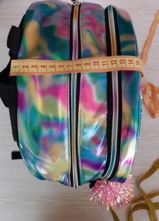 Рюкзак в школу з пайєтками єдинорог, шкільний портфель блискучий6 фото