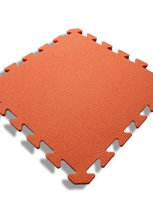 Дитячий килимок-пазл 480×480×10 мм помаранчевий