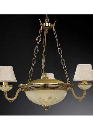 Люстра reccagni angelo l 6525/3 oro fr./dec.rose/ damascato