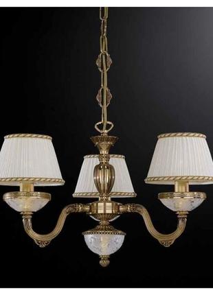 Люстра reccagni angelo l 6502/3 золото/стекло/ткань