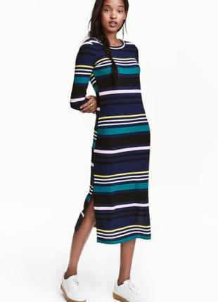 Трендова сукня у рубчик бренду h&m1 фото
