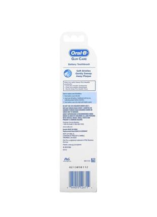 Orsl b gum care, battery power toothbrush, soft bristles, 1 toothbrush электрическая зубная щетка на батарейках2 фото