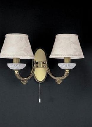 Бра reccagni angelo a 5402/2 бронза/damasco