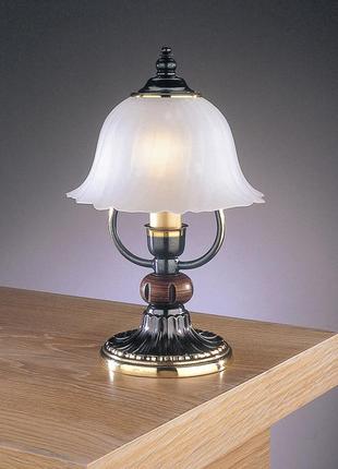 Настільна лампа reccagni angelo p 2700 бронза/білий