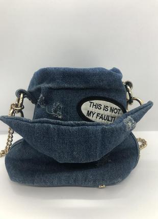 Джинсова сумочка zara 2