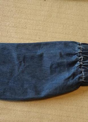Темно-синие фирменные джинсы с имитацией заниженной посадки soulstar англия. 32 r.9 фото