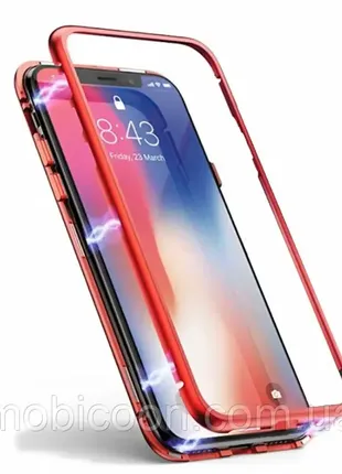 Чехол накладка magnetic case для iphone x, xs red