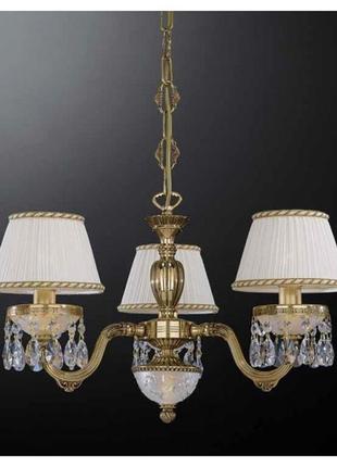 Люстра reccagni angelo l 6500/3 золото/скло/тканина/кришталь