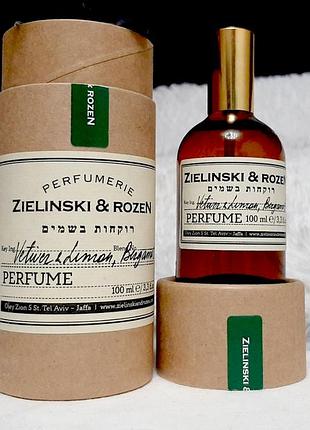 Zielinski & rozen vetiver & lemon, bergamot💥оригінал 3 мл розпив аромата затест