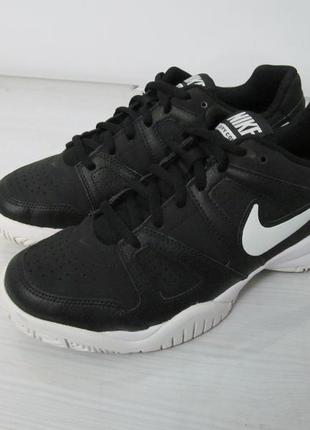 Кожаные кроссовки nike city court 7 gs black8 фото