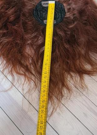 Полупарик накладка топер шиньон 100% натуральный волос.6 фото