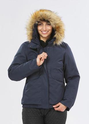Куртка женская зимняя sh100 x-warm -8°c водонепроницаемая.2 фото