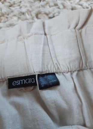 Стильная комфортная льняная юбка  с карманами, esmara,  p.42-445 фото